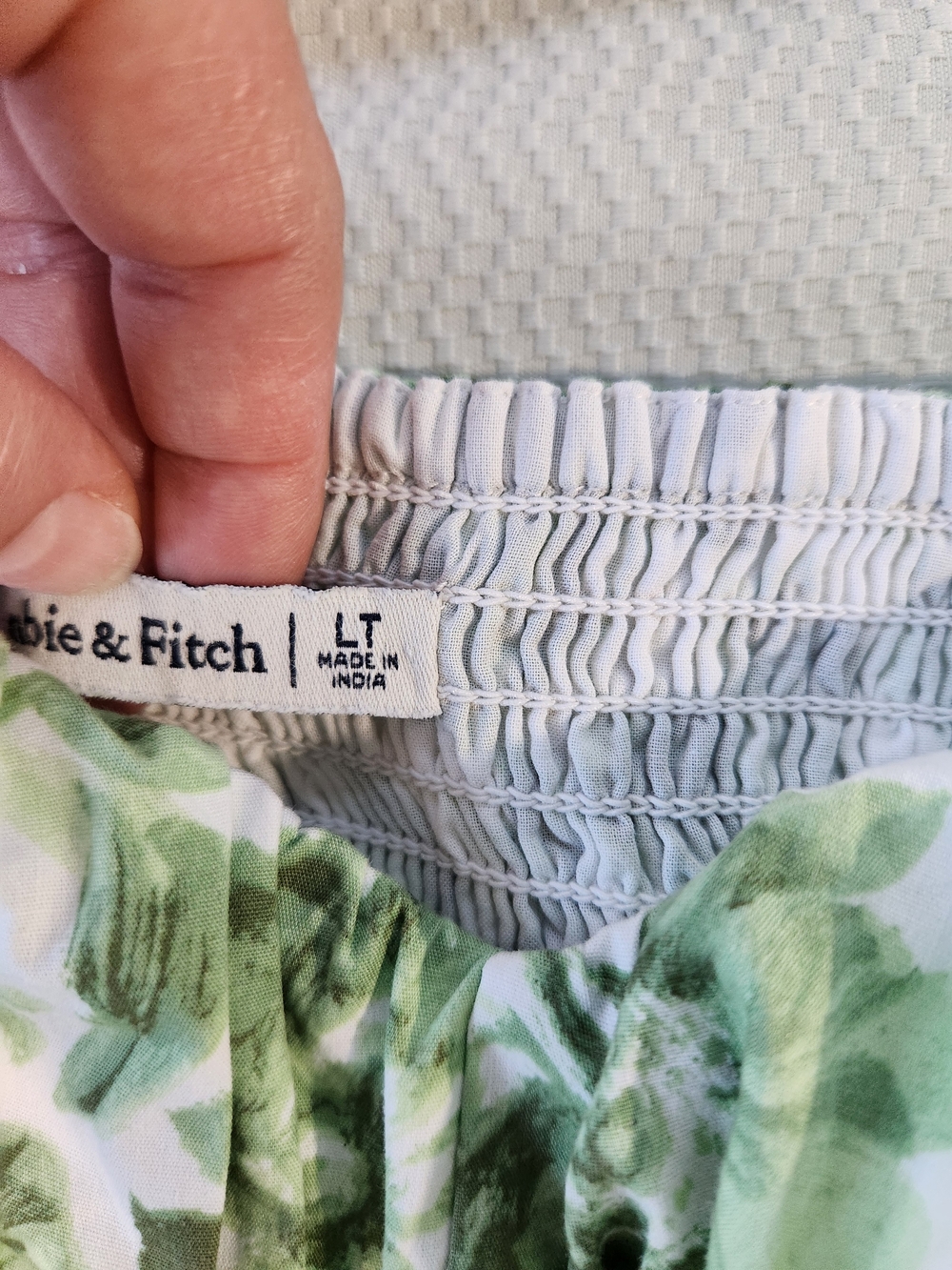 Abercrombie & Fitch Green Floral Tiered Maxi Dress - Picture 11 of 11